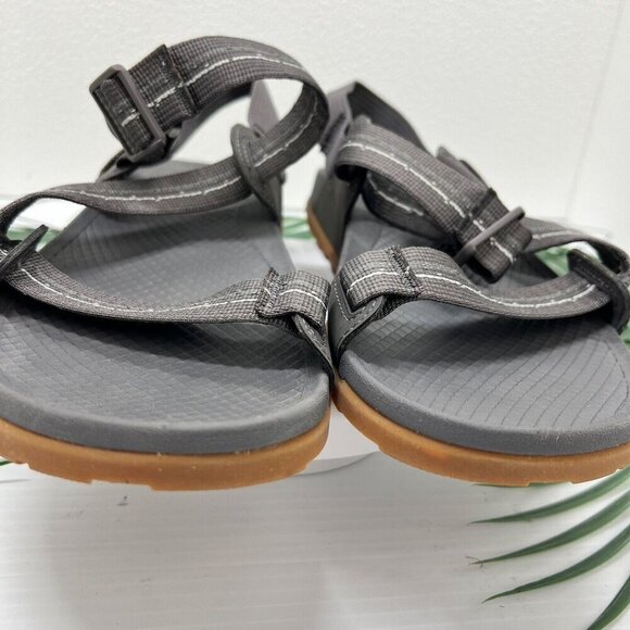 Chaco Women's Gray Lowdown Open Toe Strappy Comfort Sandals Size M8 NWOB - Picture 4 of 8